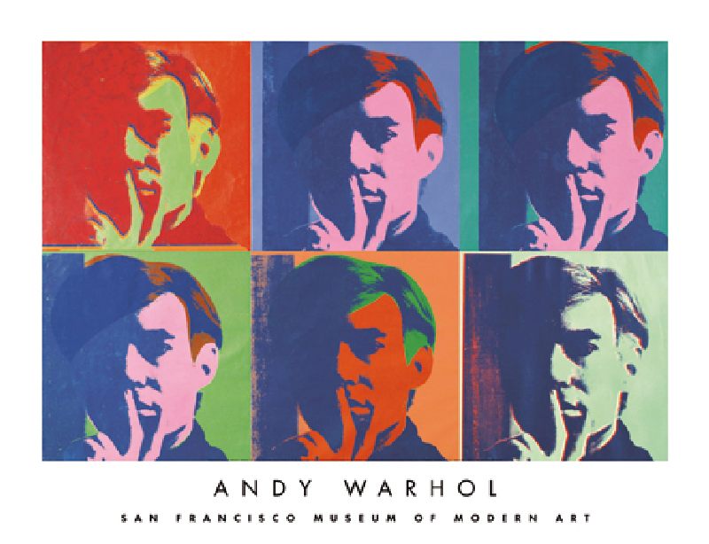 A Set of Six Self-Portraits van Andy Warhol