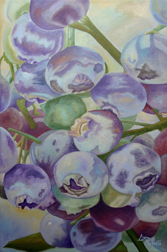 Blueberries van Angeles M. Pomata
