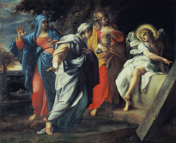 Die heiligen Frauen am Grabe Jesu. van Annibale Carracci