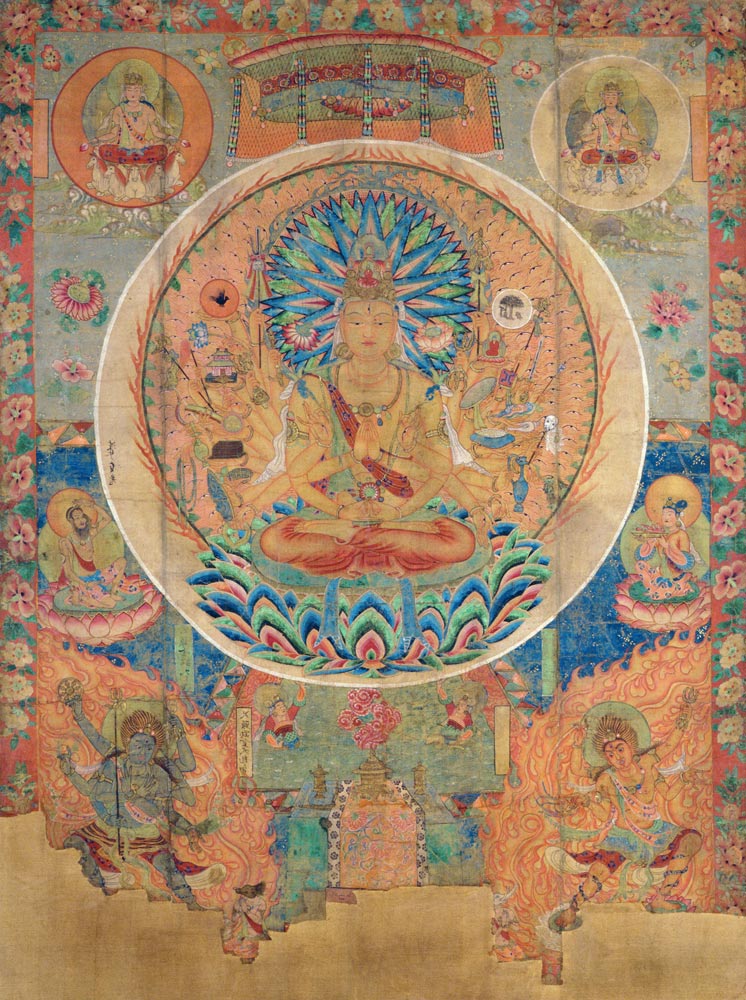 Ch.xxvviii.006 The Mandala of Sahasrabhuja Avalokitesvara, Tunhuang van Anoniem