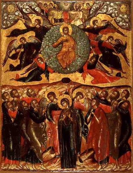 The Ascension of Christ, from the Church of Elijah the Prophet, Yaroslavl,Russia van Anoniem