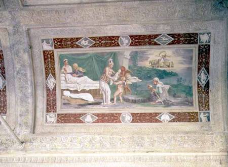 The Birth of Memnonceiling painting in the loggia of the Appartamento della Grotto (Giardino Segreto van Anoniem