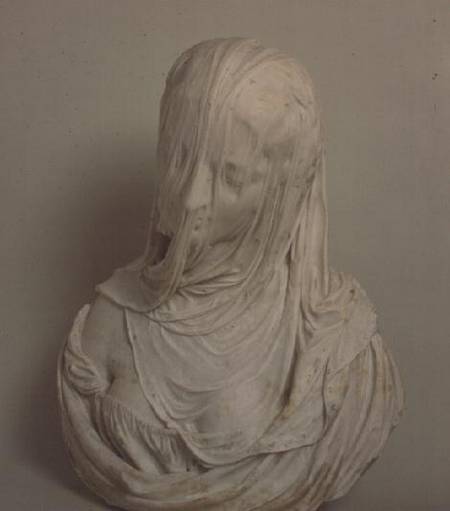 Puritas (bust of a veiled woman) van Anoniem