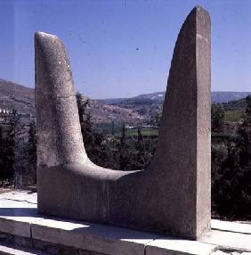 Modern reproduction of the Minoan symbolic Bulls' Horns