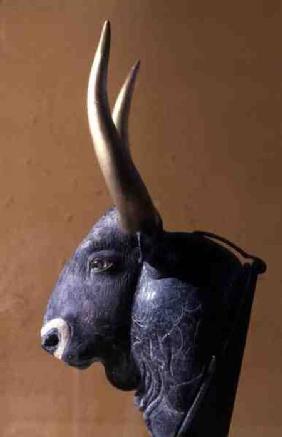 Rhyton in the shape of a bull's head, from Knossos,Minoan