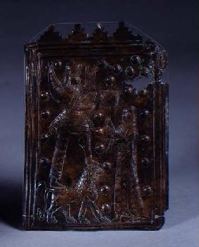 Votive plaque with engraved decoration