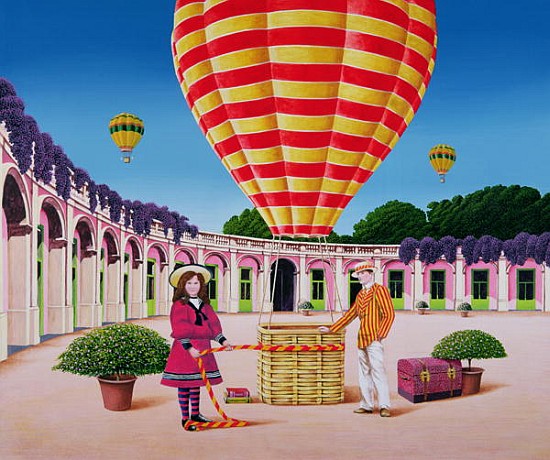 The Balloonist, 1986 (acrylic on board)  van Anthony  Southcombe