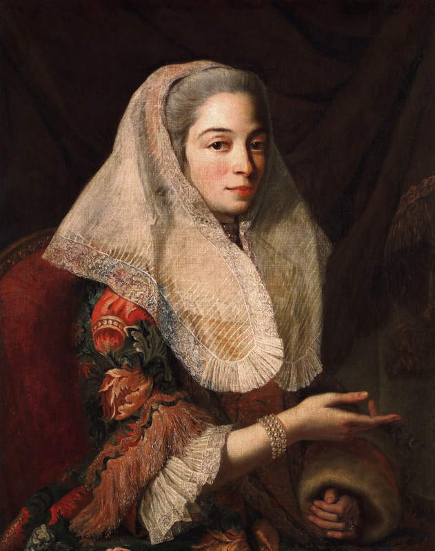 Portrait of a Young Maltese Lady van Antoine de Favray