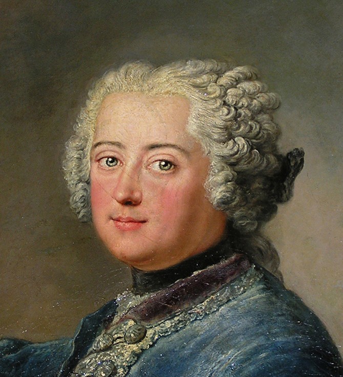 Frederick the Great as Crown Prince (Detail) van Antoine Pesne