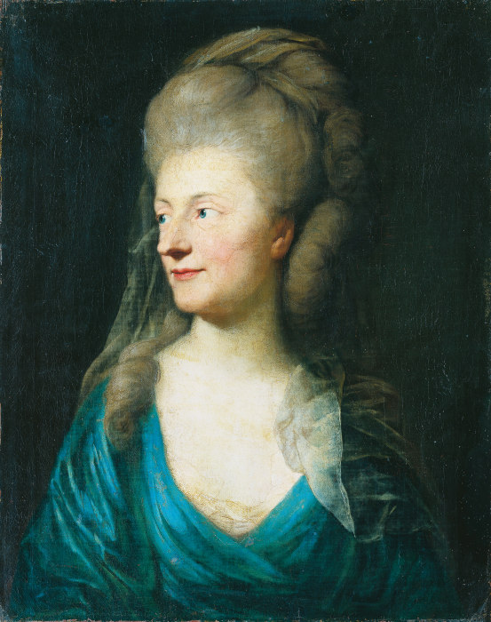 Portrait of Johanna Henriette Louise Countess of Bestucheff-Rumin, née von Carlowitz (1717-1787) (?) van Anton Graff