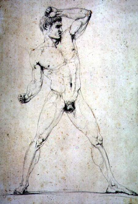 Male Nude, Creugas of Durazzo, from Pausanias's description of the Nemean Games in his "Itinary" of van Antonio Canova
