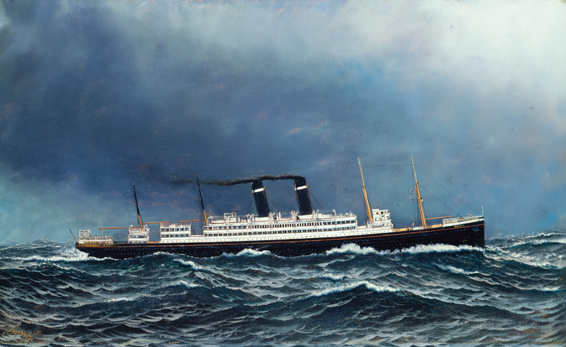 The Steamship 'Lapland' van Antonio Jacobson