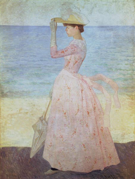 Vrouw met parasol. van Aristide Maillol