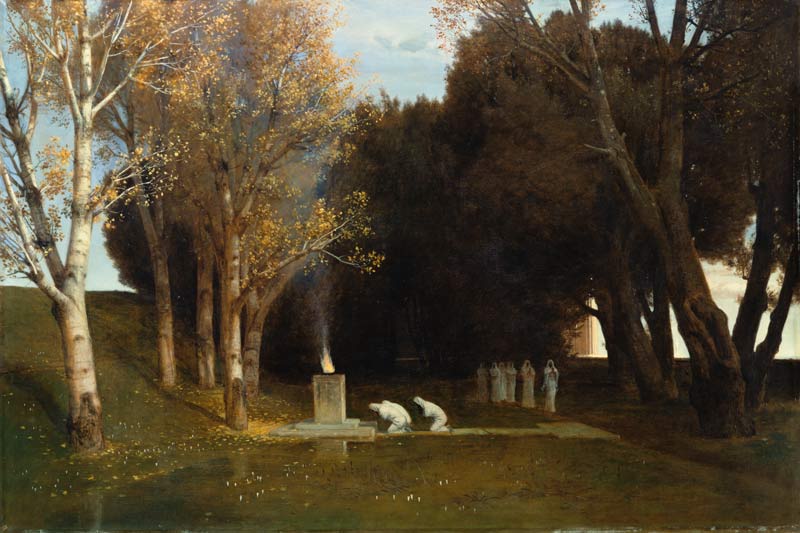 Heiliger Hain van Arnold Böcklin