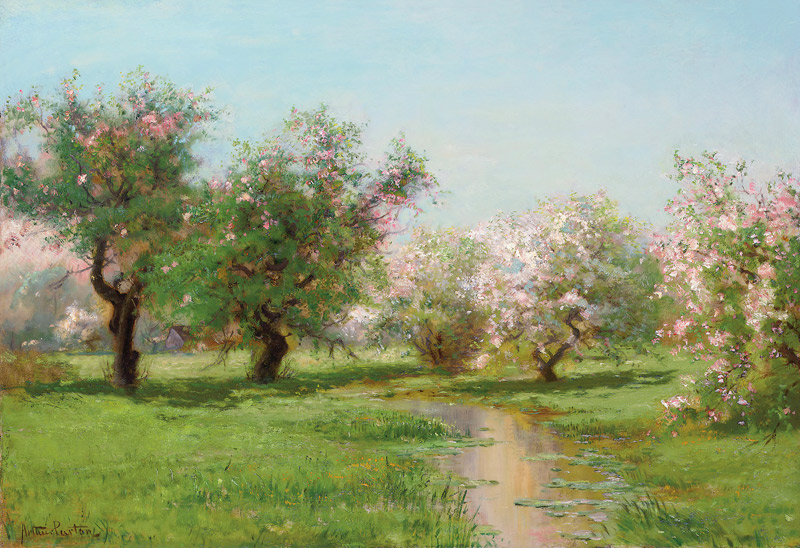 Obstbäume im Frühling. van Arthur Parton