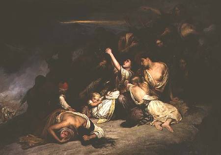 The despairing women of Rumili, seeing their husbands defeated by the troops of Ali Pasha, the 'Lion van Ary Scheffer