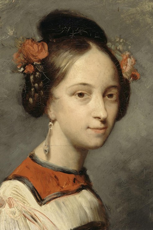 Portrait of the ballerina Marie Taglioni van Ary Scheffer