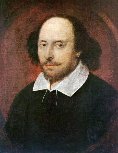 Portrait of William Shakespeare (1564-1616) c.1610 van (attr. to) John Taylor