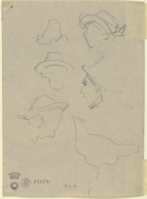 Study of a head van August von Pettenkofen