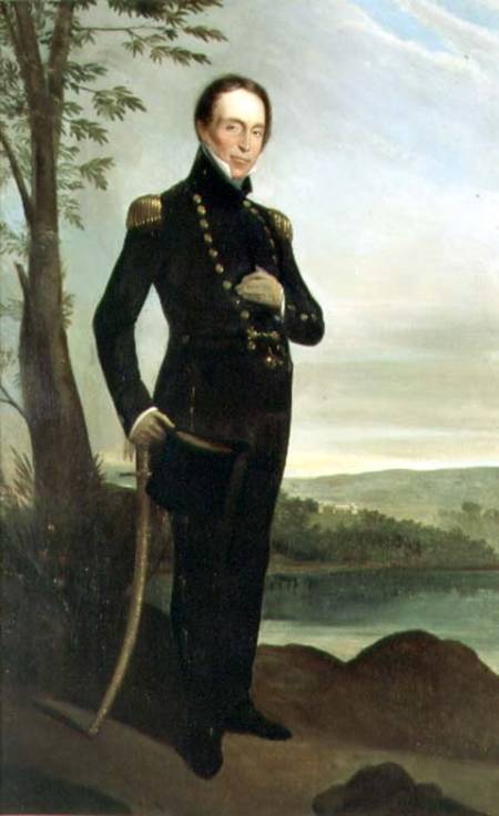 Portrait of Captain John Piper (1773-1851) van Augustus Earle
