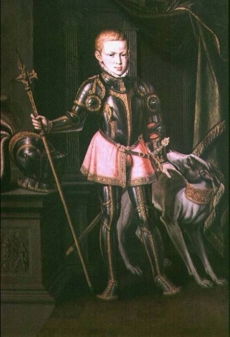 Ferdinand Maximilian Joseph I as a boy van Austrian School