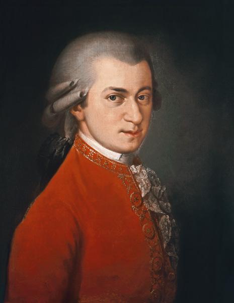 Portret van Wolfgang Amadeus Mozart (1756-91) 1819