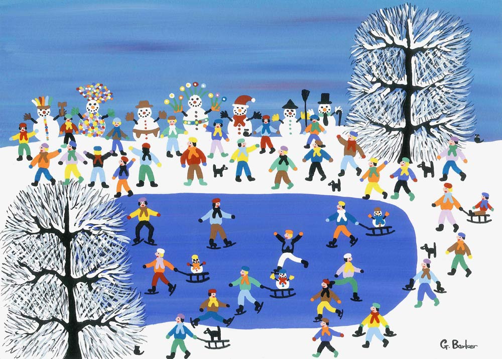 Snowman parade van Gordon Barker