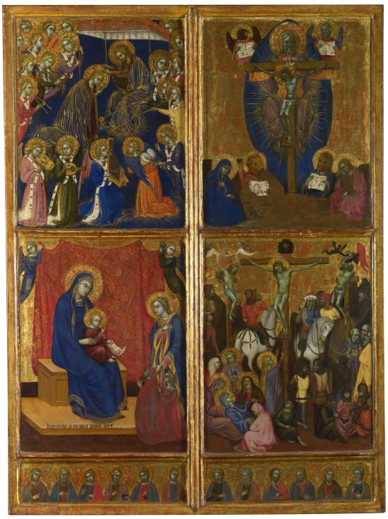 The Coronation of the Virgin. The Trinity. The Virgin and Child with Donors. The Crucifixion. The Tw van Barnaba da Modena