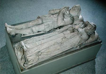 Effigies of Anne de Montmorency (1493-1567) Constable and Marshal of France and Madeleine of Savoy ( van Barthelemy Prieur