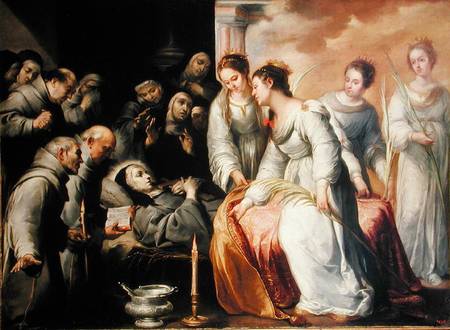 The Death of St. Clare van Bartolomé Esteban Perez Murillo