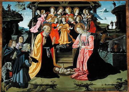 Adoration of the Shepherds van Bartolomeo Caporali