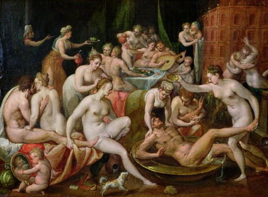The Feast of the Gods (oil on canvas) van Bernard Ryckere