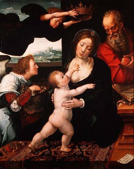 The Holy Family van Bernard van Orley