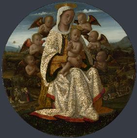 The Virgin and Child with Cherubs