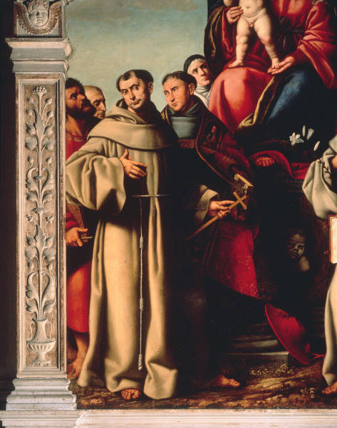 B.Licinio, Maria mit Kind & Heiligen,Det van Bernardino Licinio