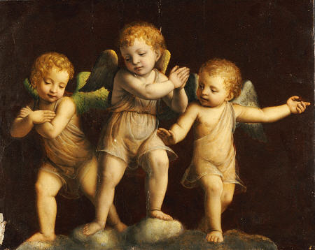 Three Cherubs van Bernardino Luini