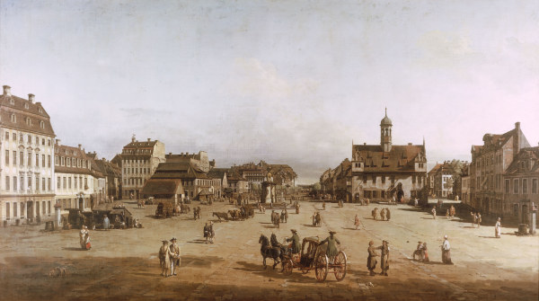 Dresden, Neustädter Markt van Bernardo Bellotto
