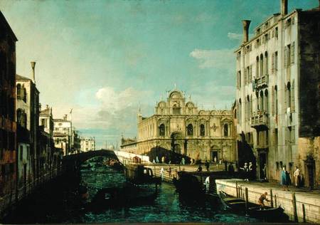Rio dei Mendicanti and the Scuola di San Marco van Bernardo Bellotto