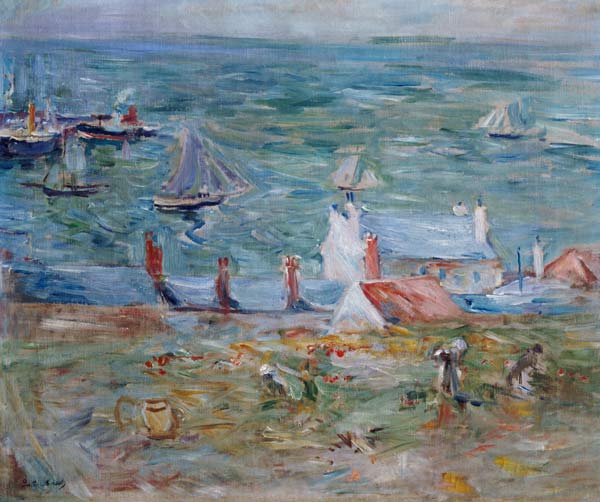 The Port of Gorey on Jersey van Berthe Morisot