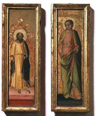 St. Peter and St. Paul (tempera on panel) van Bicci  di Lorenzo