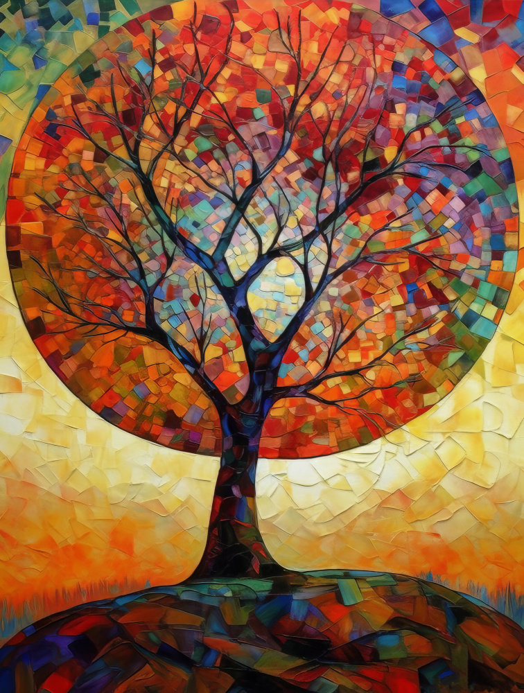 Tree Painting van Bilge Paksoylu