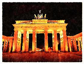 Brandenburger Tor bei Nacht