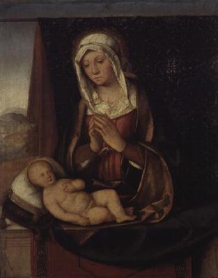 Madonna and Child (panel) van Boccaccio Boccaccino