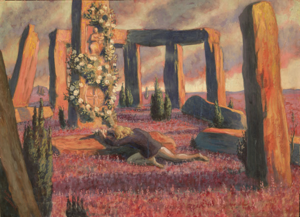 Mourning Youth at Stonehenge , Sossnick. van Bruno Sossnick