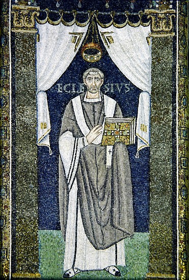 Ecclesio, a bishop of Ravenna van Byzantine School