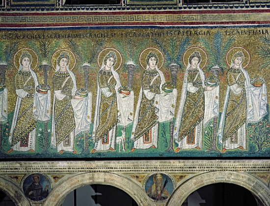 Group of Virgin Martyrs van Byzantine School