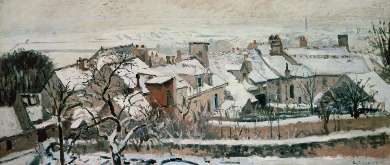 Winter van Camille Pissarro