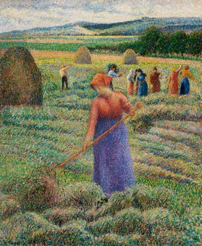 Heuernte bei Eragny van Camille Pissarro