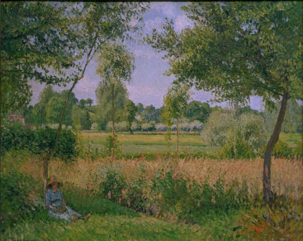 Pissarro / Matin, effet de soleil van Camille Pissarro