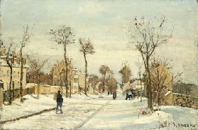 Snowy Road, Louveciennes